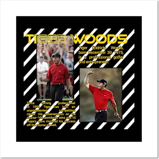 Tiger woods profile Posters and Art